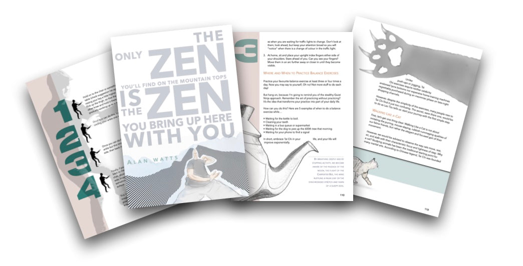 The Tai Chi Illustrated Workbooks (PDF Immediate Download): 3 interactive eBooks